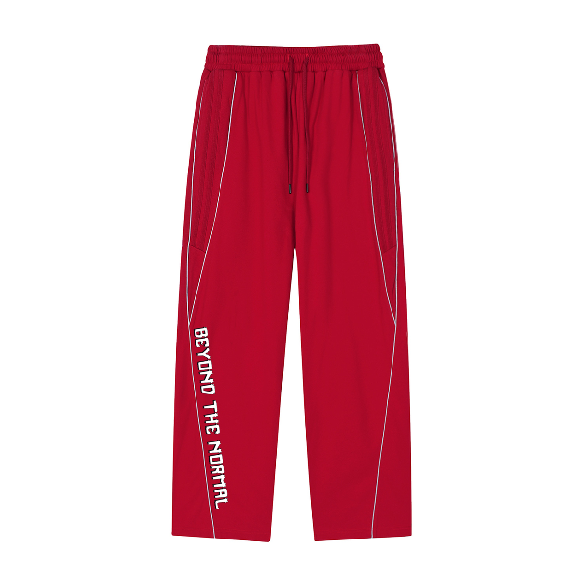 Reflective Straight-Leg pants