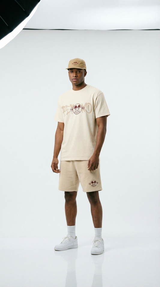 'BEYOND' "Ivory" Graphic T-Shirt