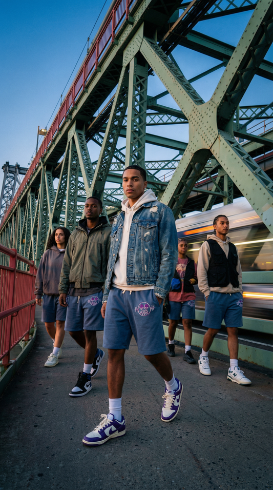 'BEYOND' "Blue Jean" Sweat Shorts