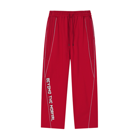 Reflective Straight-Leg pants