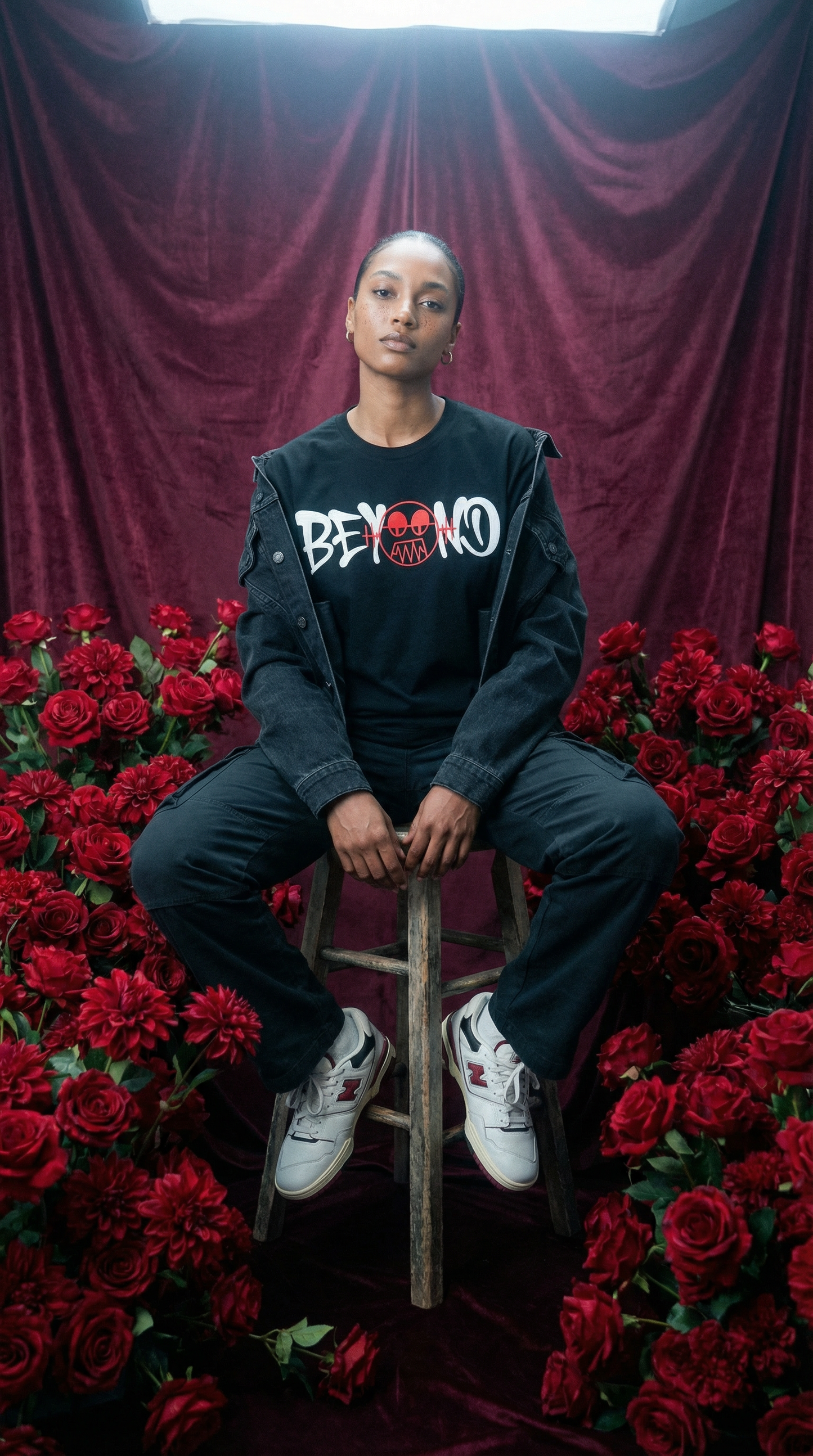 "BEYOND" "True Black" Graphic T-shirt