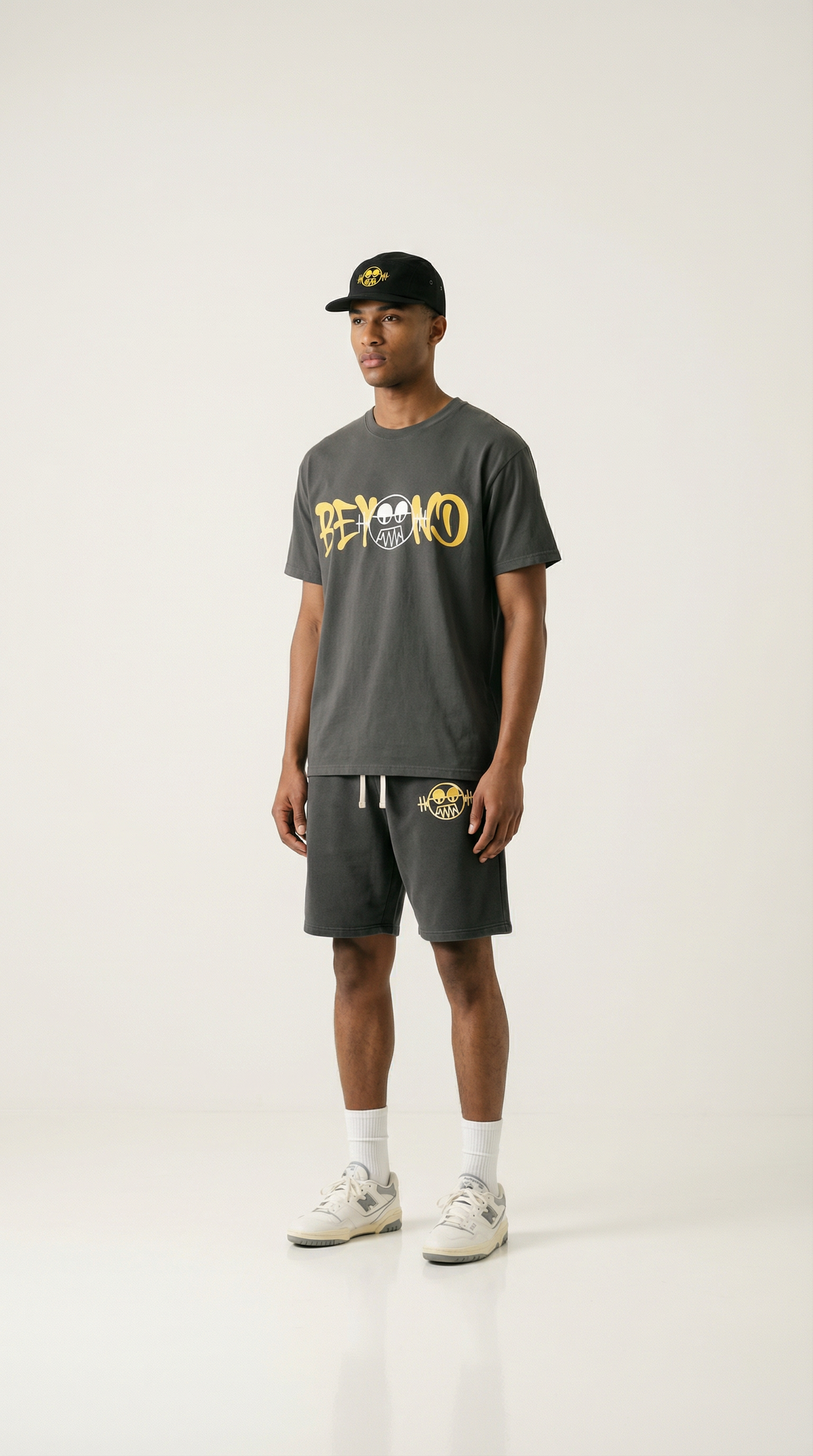 'BEYOND' "Black &Yellow" Graphic T-Shirt