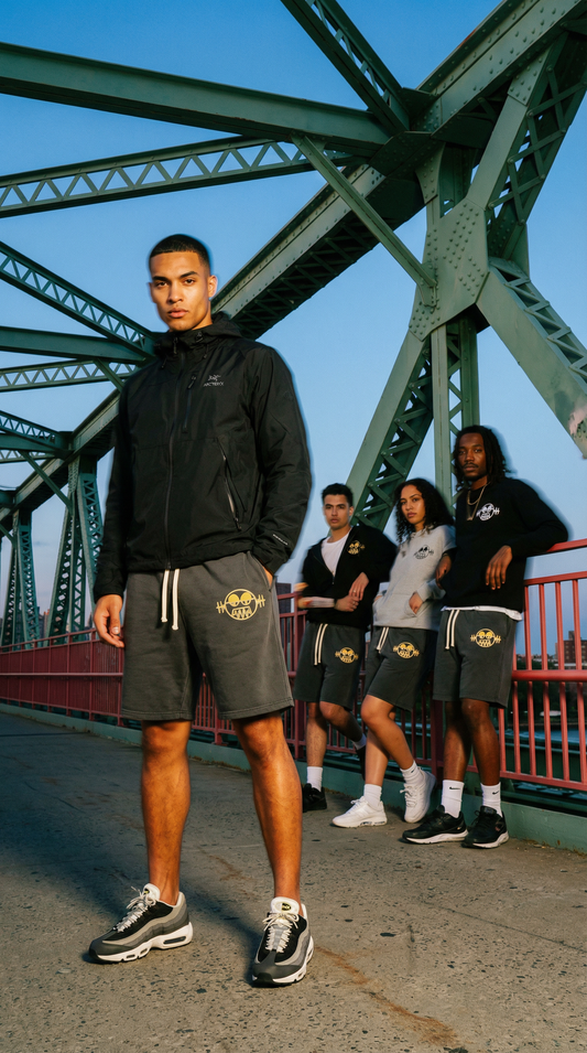 'BEYOND' "Black & Yellow"  Sweat Shorts