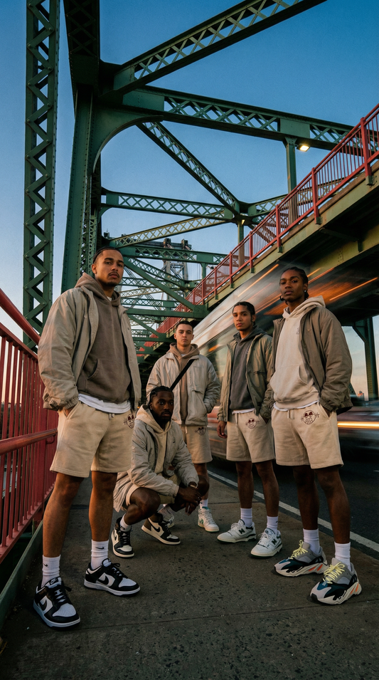 'BEYOND' "Ivory"  Sweat Shorts